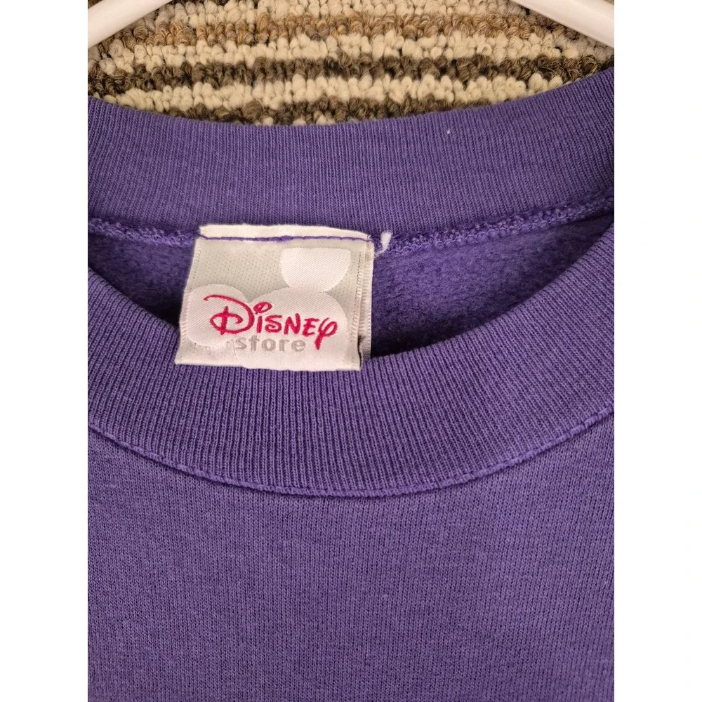 Disney Store Vintage Tinker Bell Wish Upon A Star Purple Sweatshirt Mens L - Picture 5 of 9